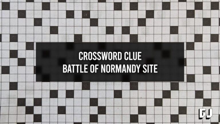 Battle Of Normandy Site Crossword Clue Gamer Journalist