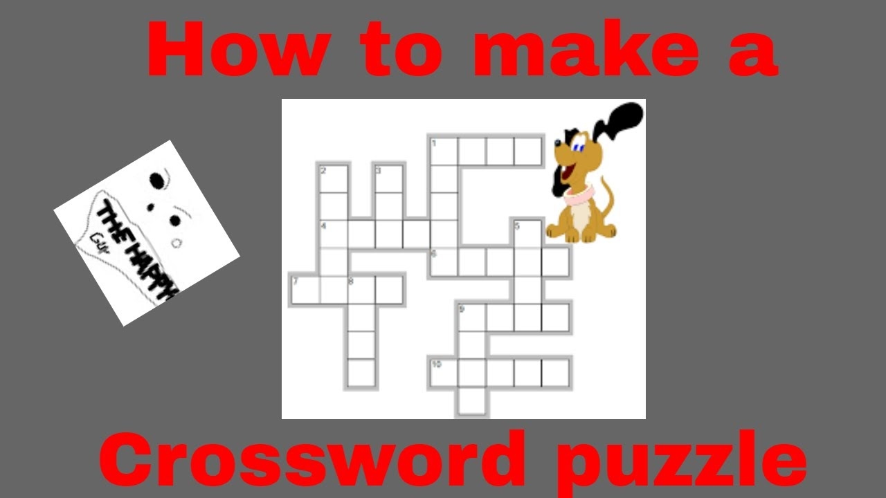 Create A Cross Word Puzzle