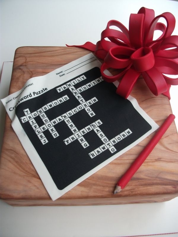 Crossword Cake Birthday Cakes Crossword Cake Cake Chocolate Mud Cake