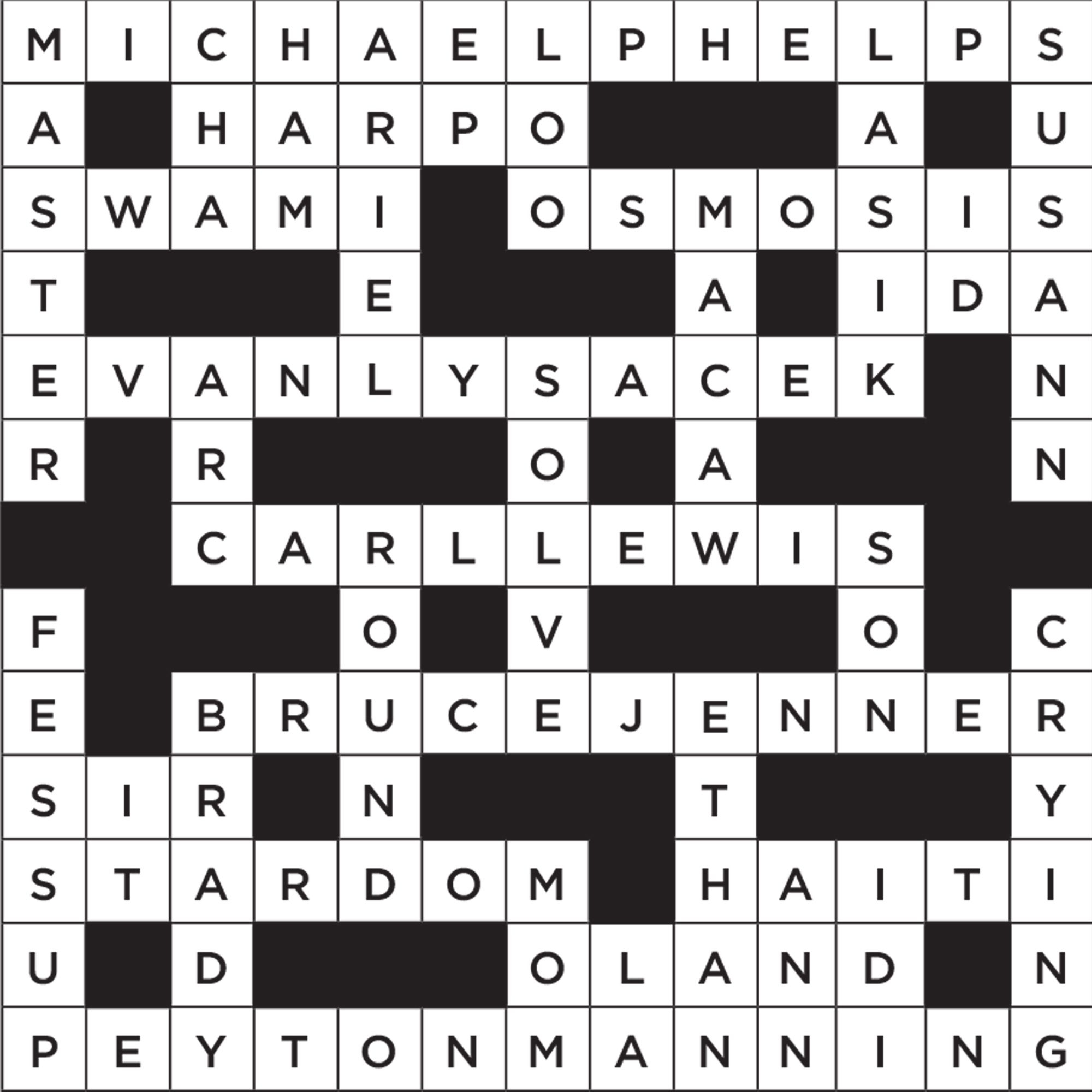 Crossword Puzzle Of The Week