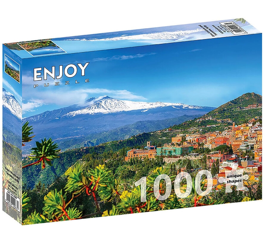 Enjoy Etna Volcano And Taormina Sicily Puzzle 1000pcs Puzzles Canada