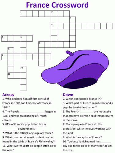 France Crosswords