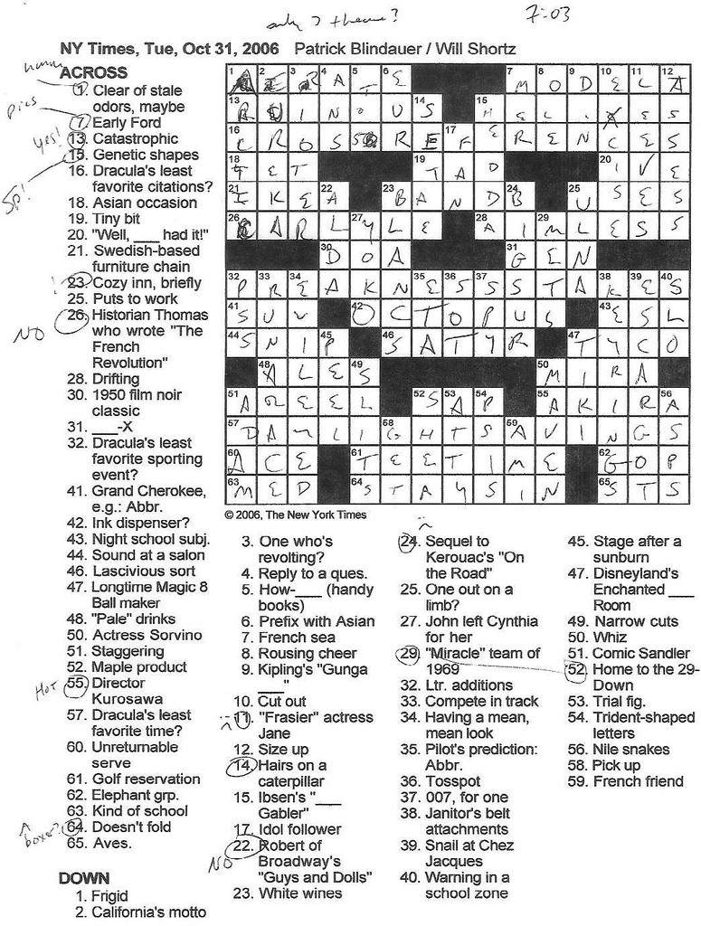 Free Printable Merl Reagle Crossword Puzzles Printable Templates