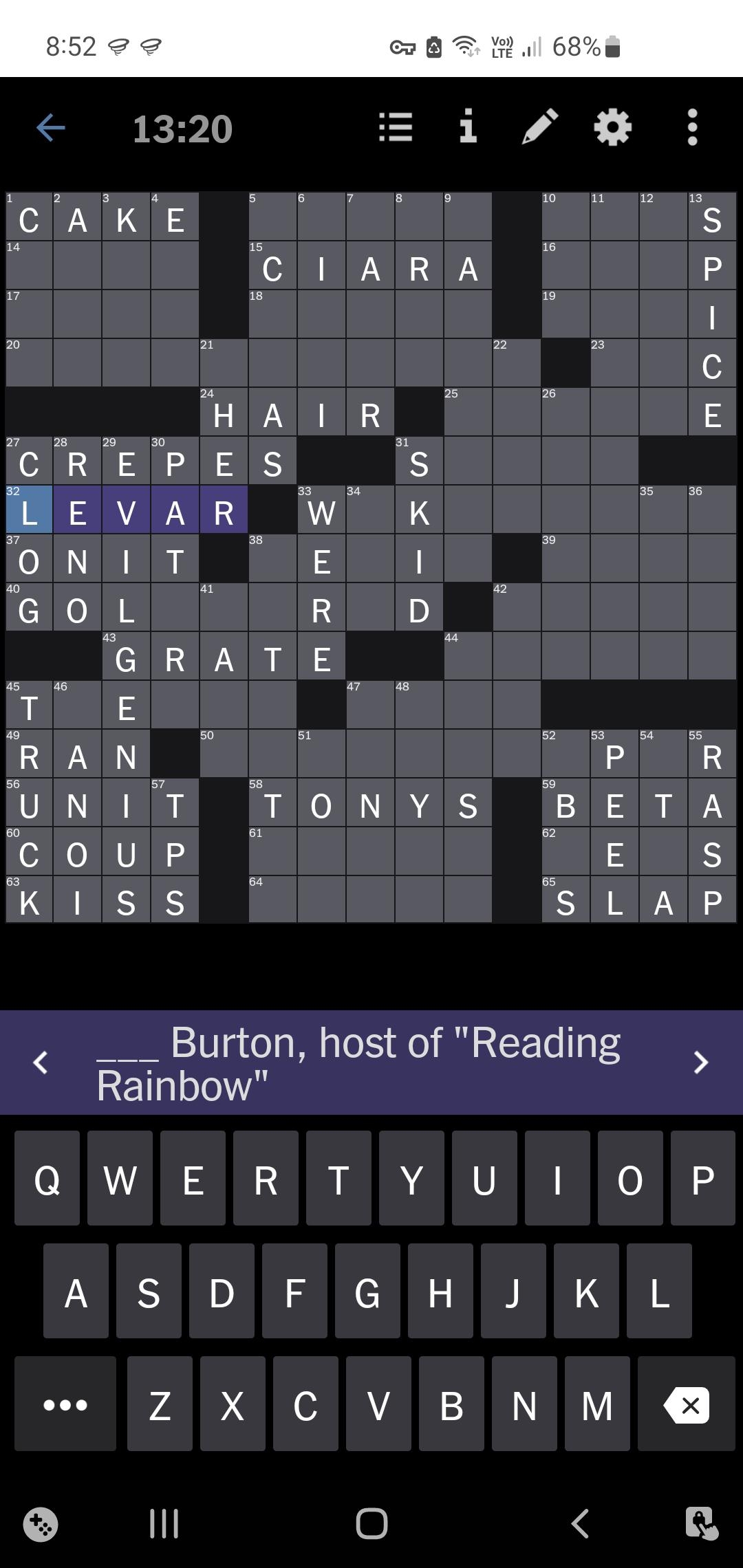 Geordi Represent In Today s NYT Crossword R greatestgen