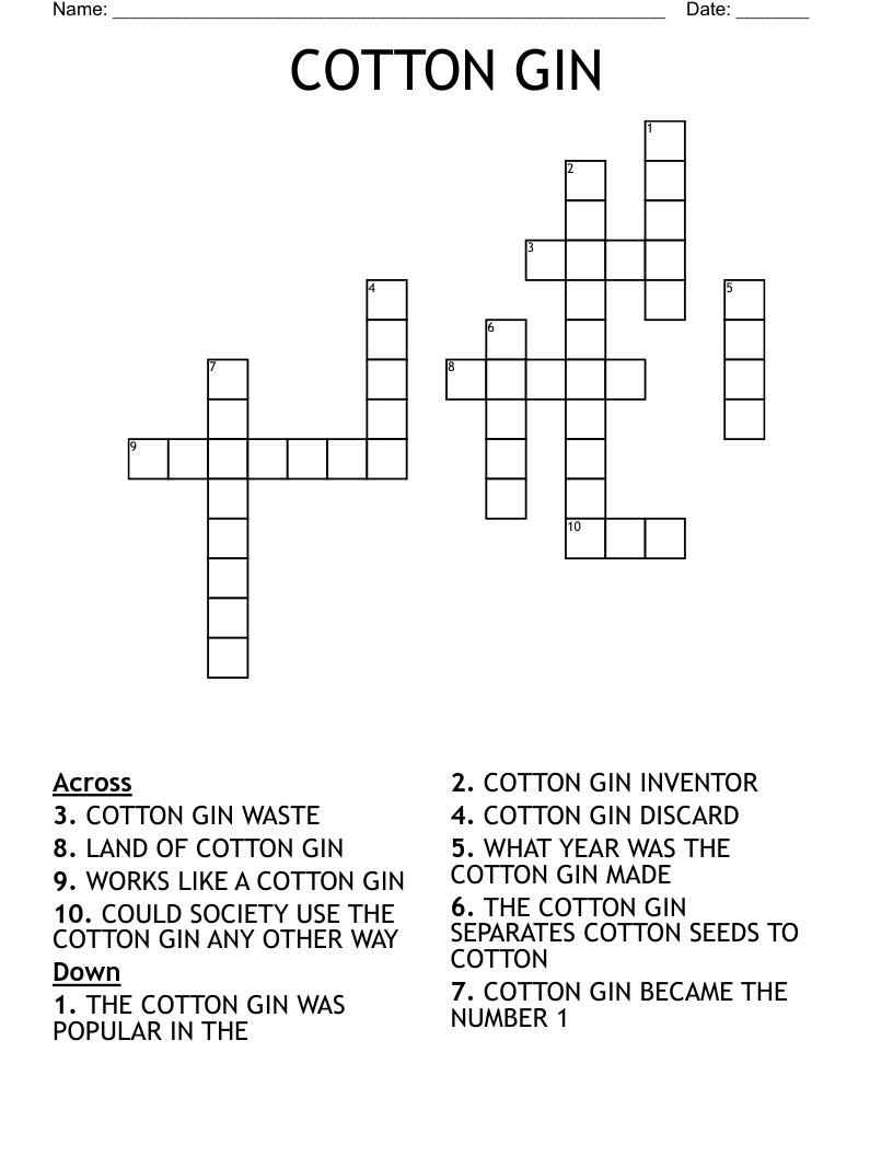 Gin Flavoring Crossword At Jimmy Moreno Blog