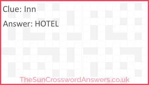 Inn Crossword Clue TheSunCrosswordAnswers co uk