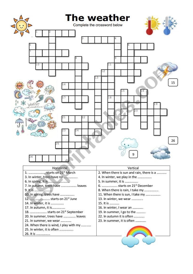 Line On A Weather Map Crossword Prntbl concejomunicipaldechinu gov co