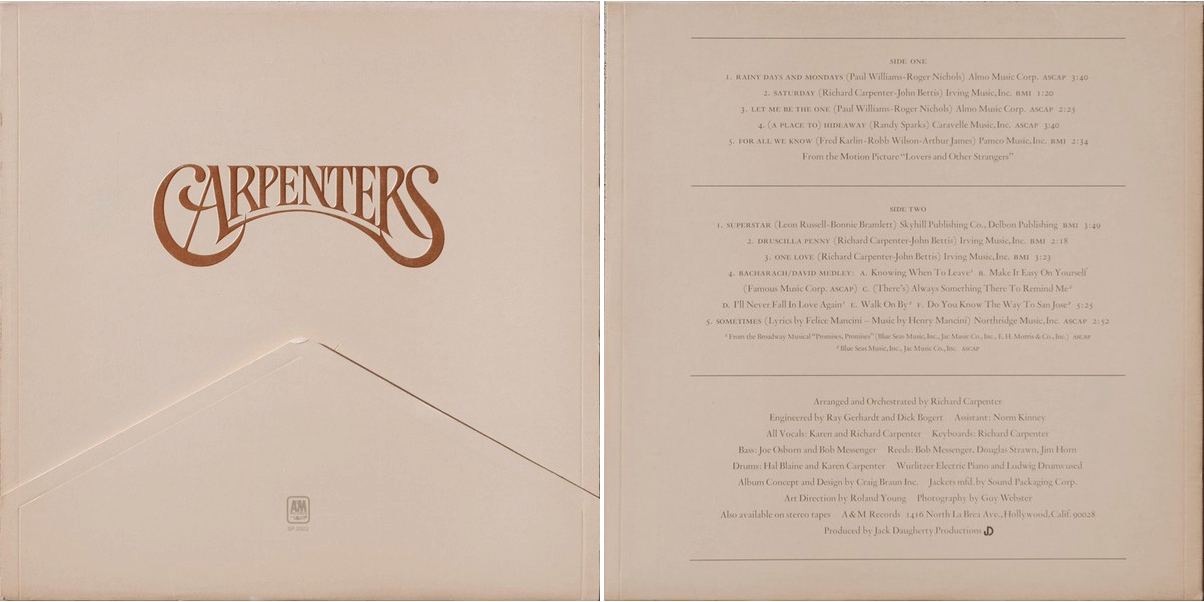 POLL The Carpenters Carpenters 1971 Your Favorite Tracks