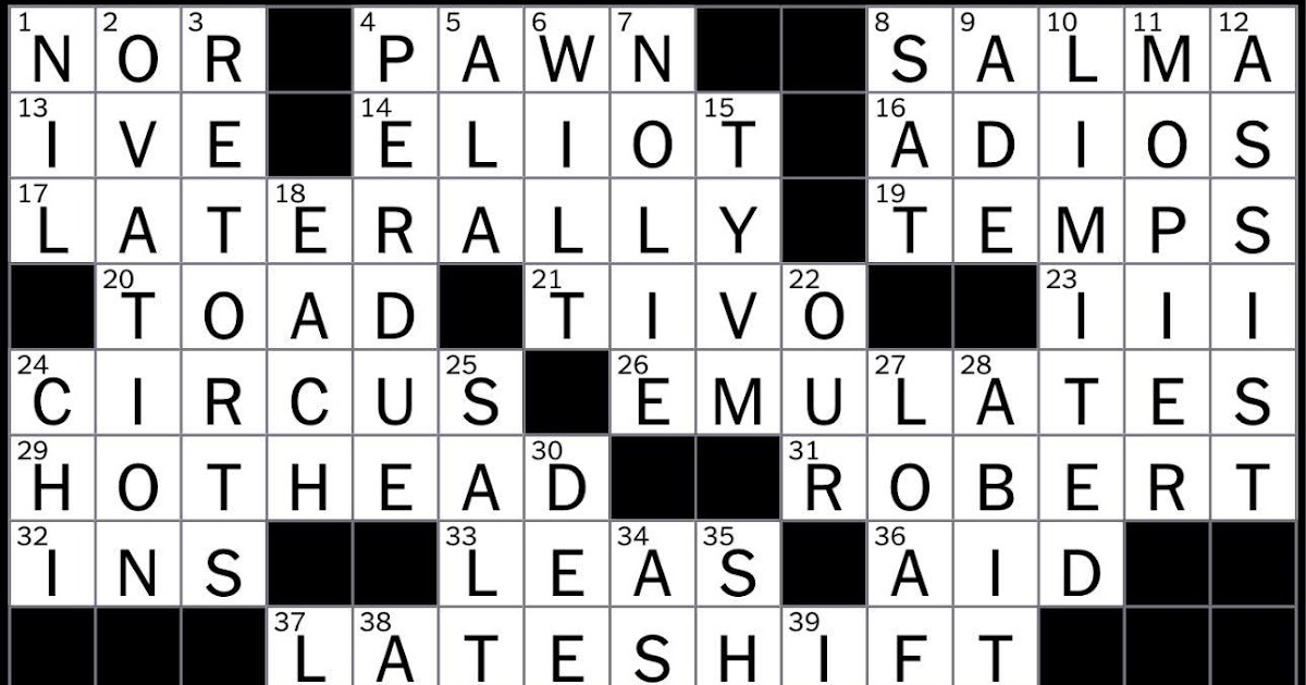 Rex Parker Does The NYT Crossword Puzzle Easter Starter THU 12 29 