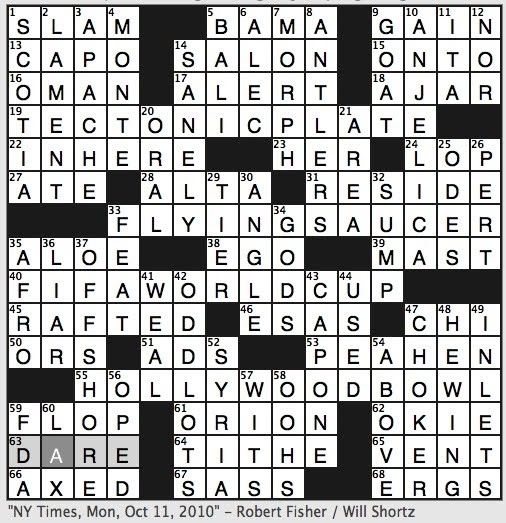 Rex Parker Does The NYT Crossword Puzzle Quadrennial Soccer