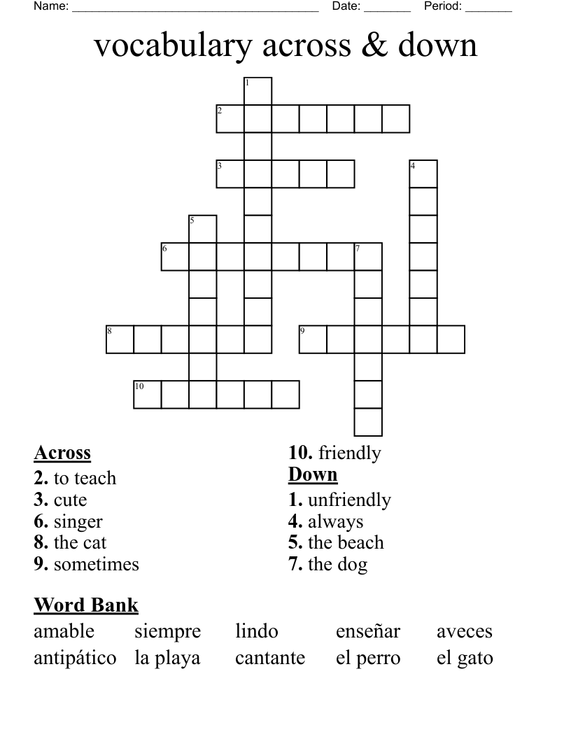 Target Of A Pull Down Crossword Prntbl concejomunicipaldechinu gov co