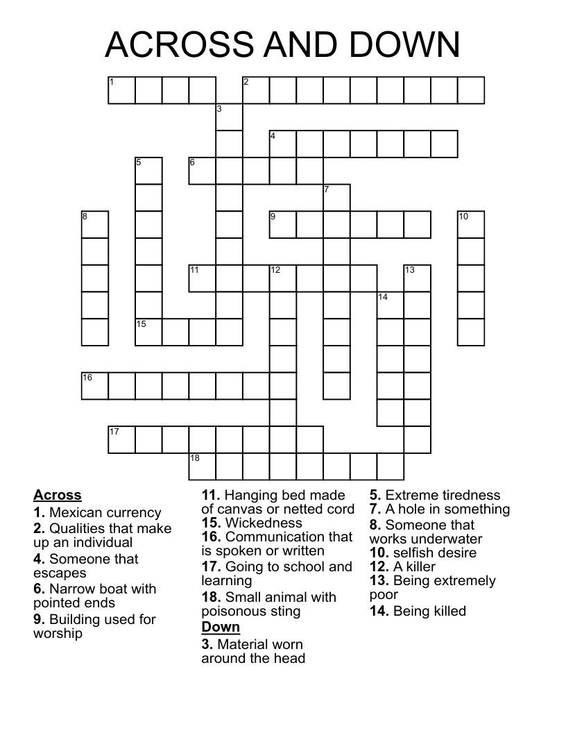 Target Of A Pull Down Crossword Prntbl concejomunicipaldechinu gov co