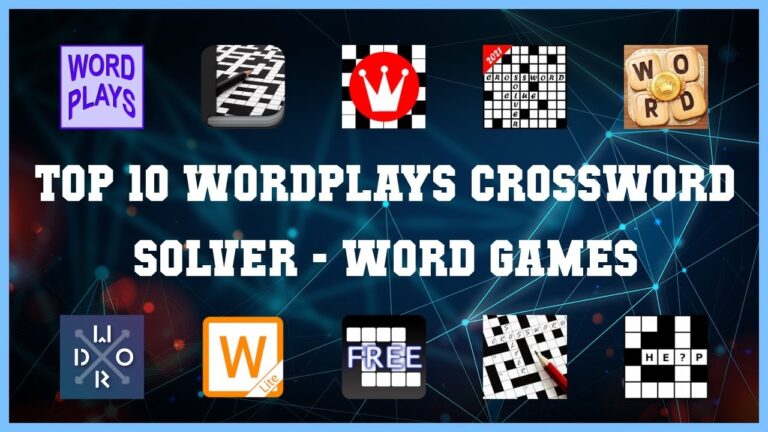 Top 10 Wordplays Crossword Solver Android Games YouTube