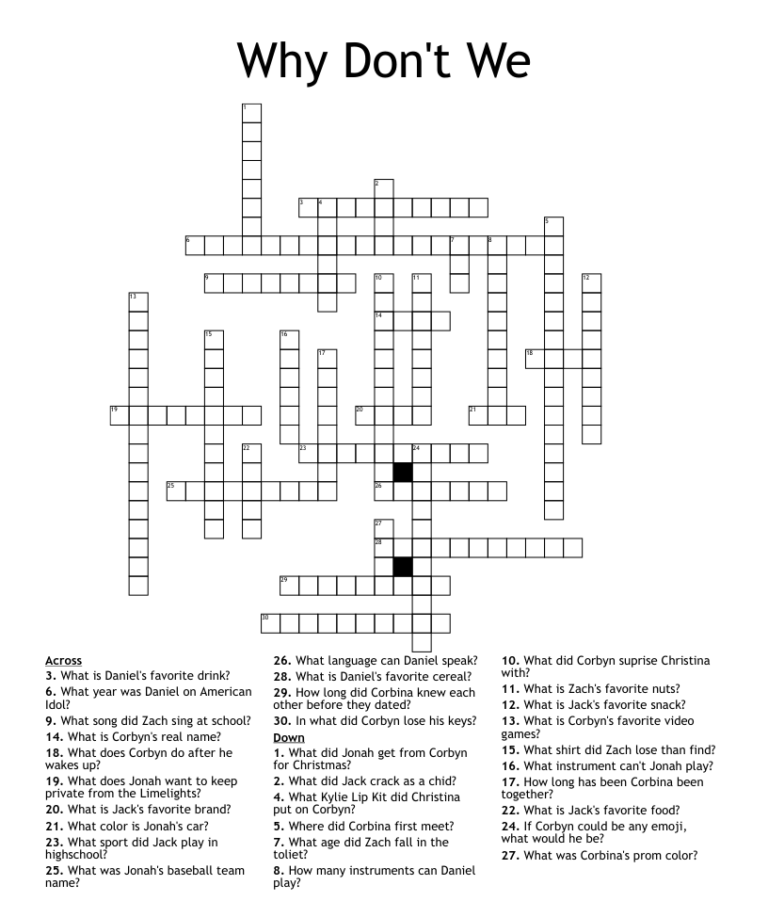 Unraveling The Mystery Don t Know Why Singer Jones Crossword Puzzle 