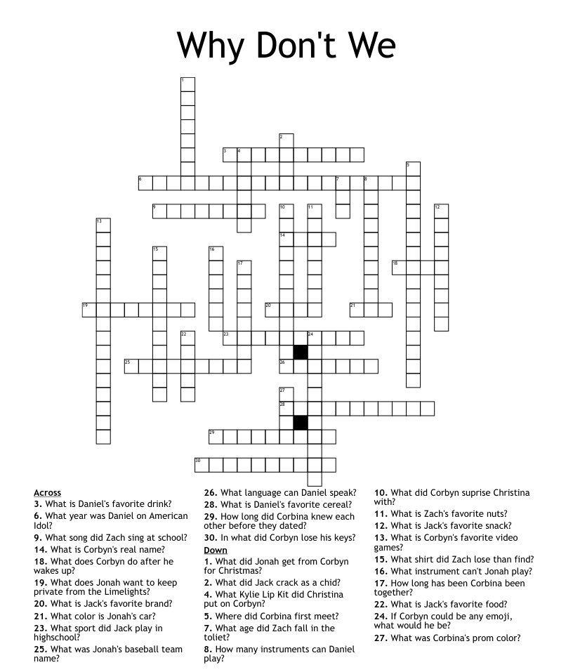 Unraveling The Mystery Don t Know Why Singer Jones Crossword Puzzle