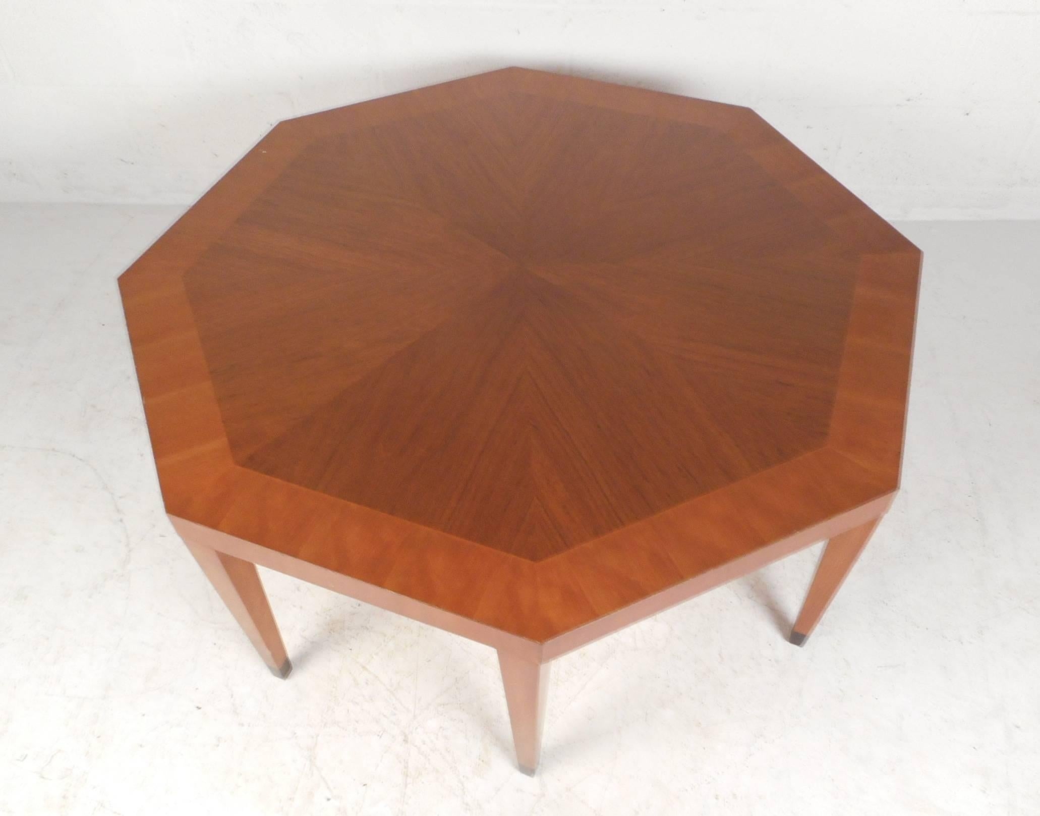 Vintage Modern Octagonal Coffee Table By Baker Furniture For Sale At 