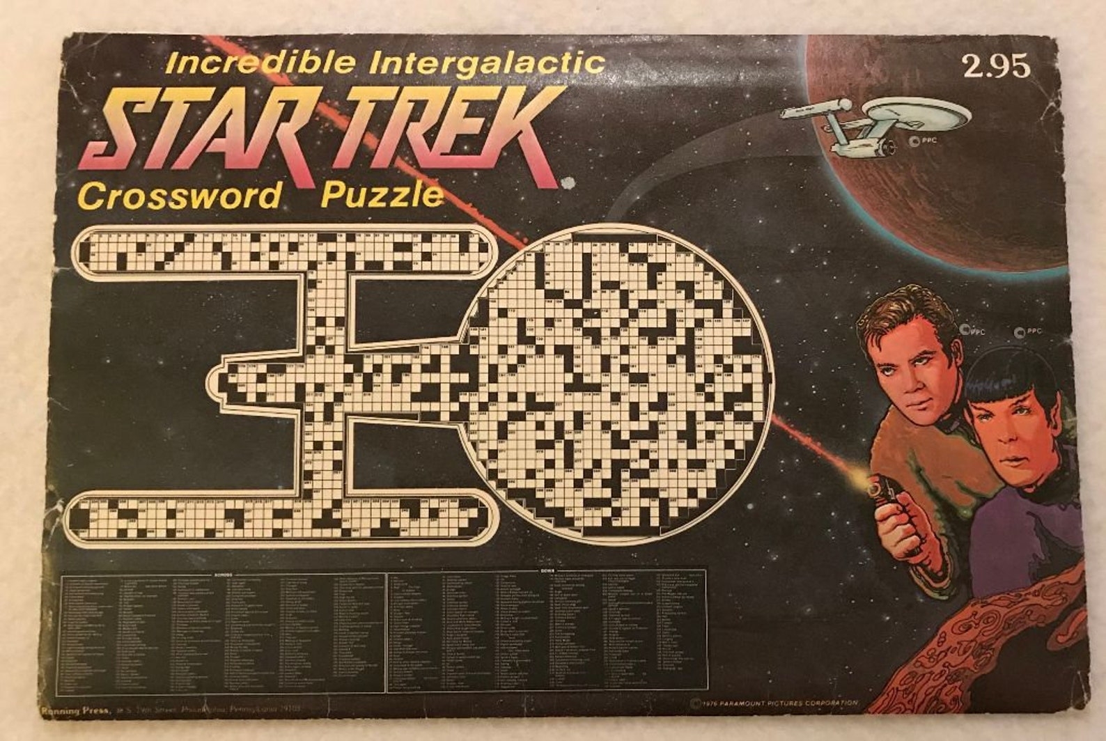 Vintage Star Trek Crossword Puzzle Etsy