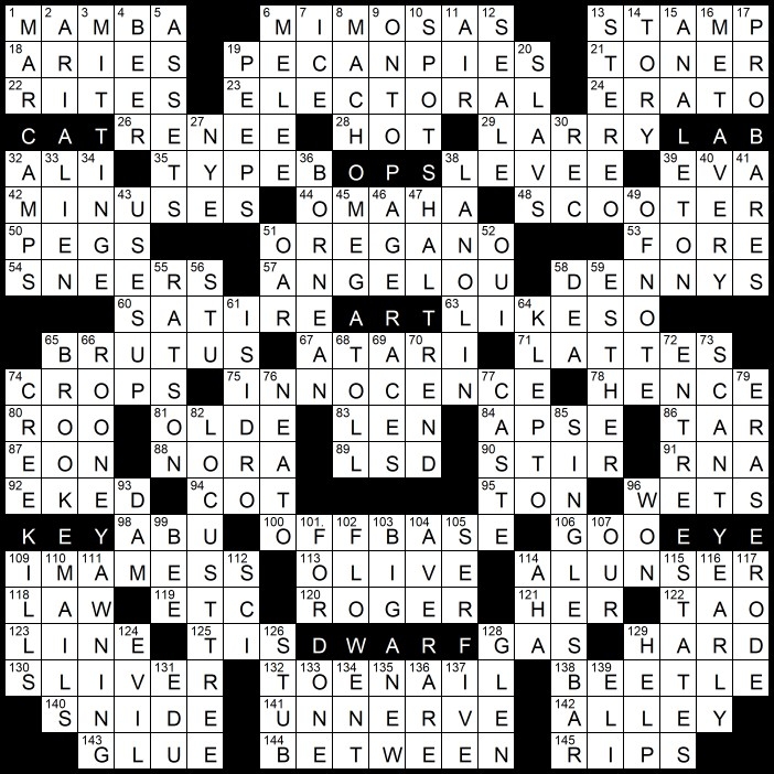 Wapo Crossword Birnholz