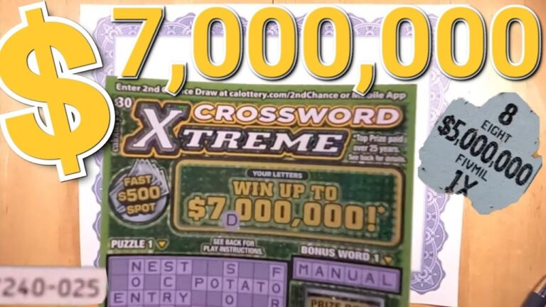  30 CROSSWORD XTREME California Lottery Scratchers YouTube
