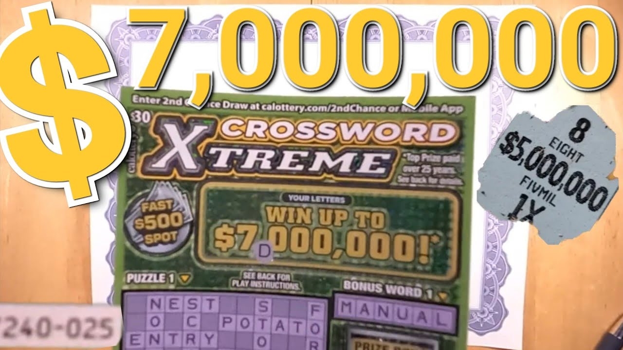 30 CROSSWORD XTREME California Lottery Scratchers YouTube