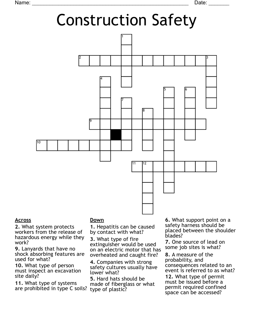 A Letter Shaped Beam Used In Construction Crossword Prntbl