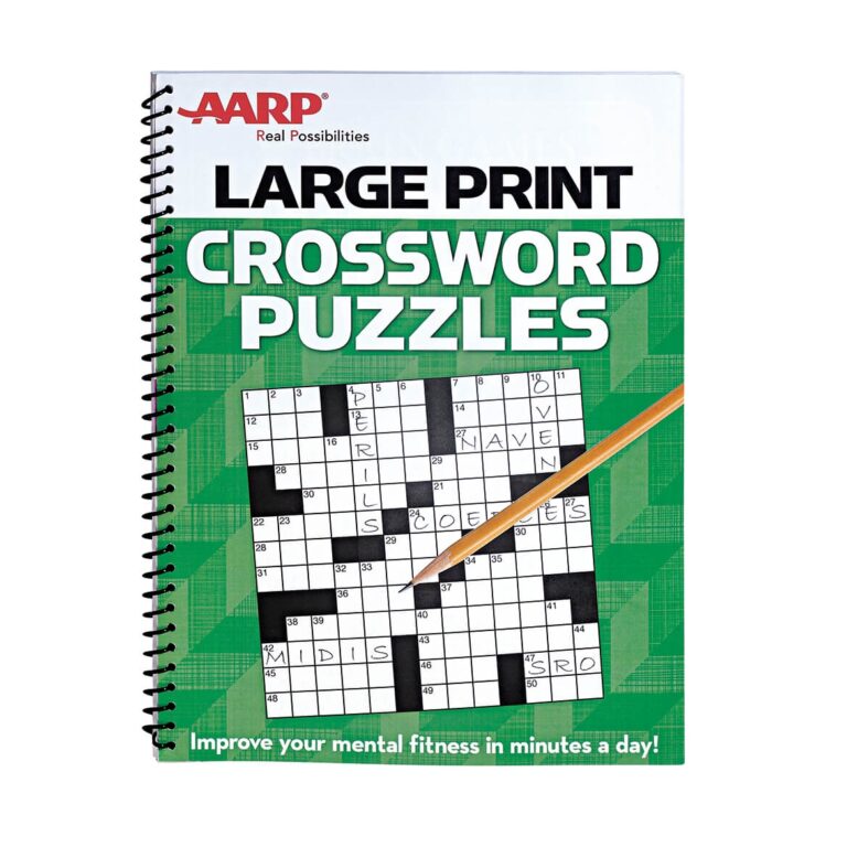 AARP Large Print Crossword Puzzles Word Puzzle Book