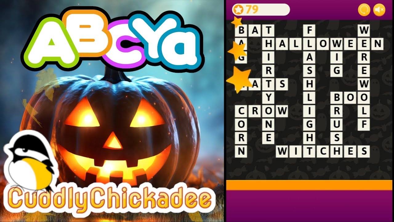 ABCya Halloween Crossword Ghost Typing Word Search Walkthroughs
