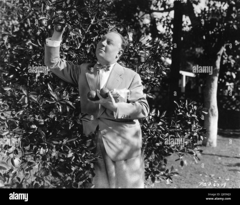 Actor EMIL JANNINGs In 1927 In The Garden Of His Hollywood Home 