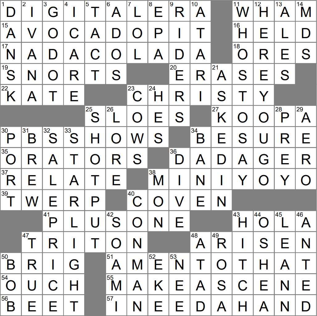 Actor Omar Crossword