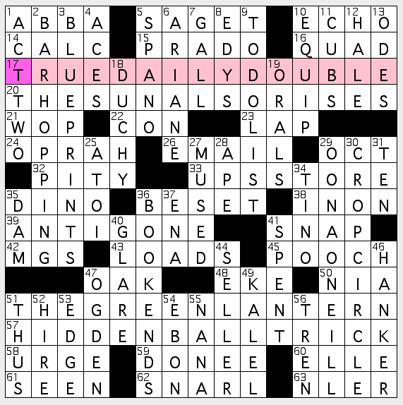 Actor Omar Crossword