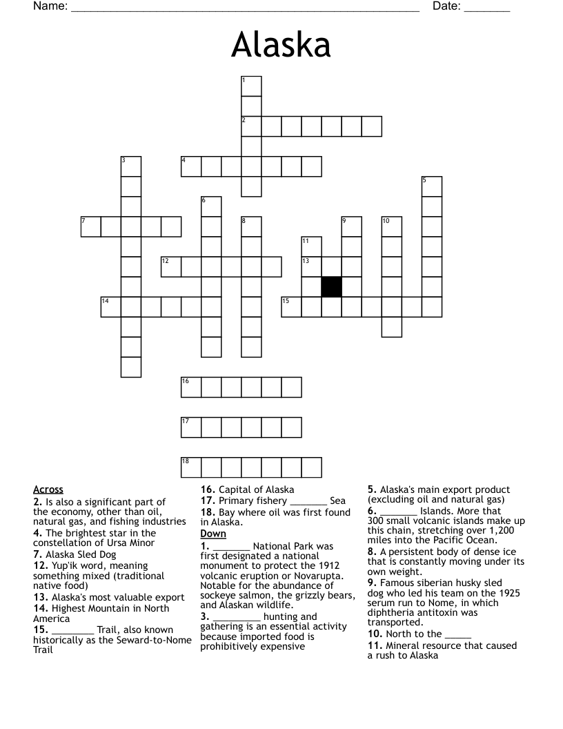 Alaska Native Crossword Discount Dakora co