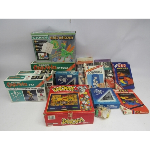 Assorted Puzzle Games And Educational Toys Including Tomy Wow IQ