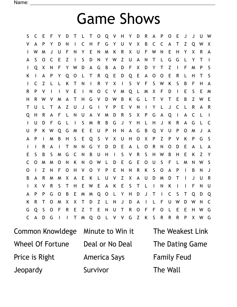 Award Show Host Crossword