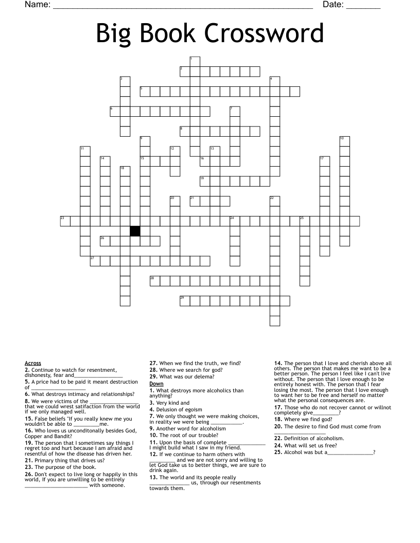 Big Book Crossword WordMint