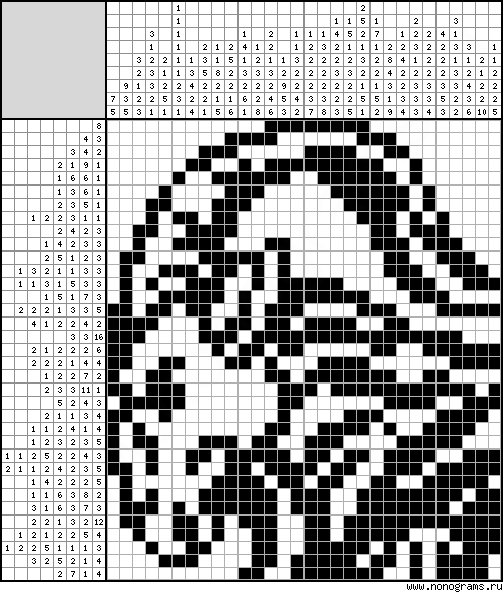 Black White Japanese Crossword Mountain Goat 