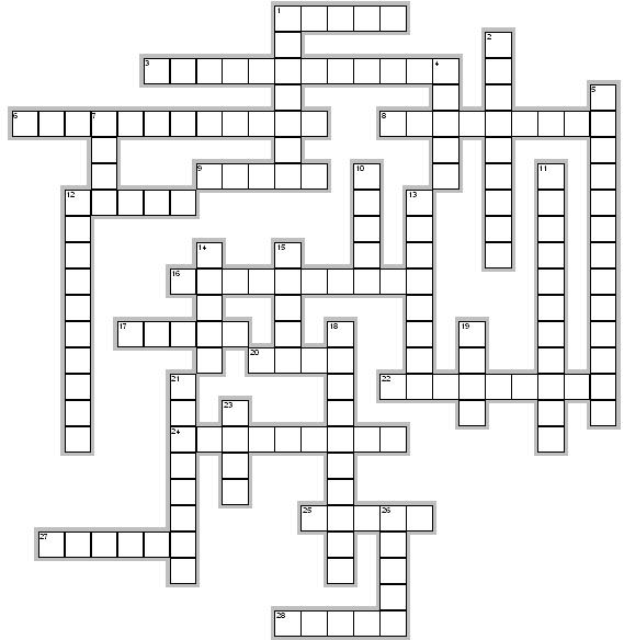 Blank The Line Crossword