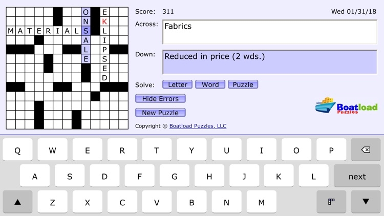 Boatload s Daily Crosswords By Boatload Puzzles