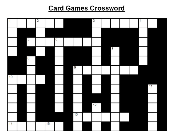 Card Game For Two Crossword