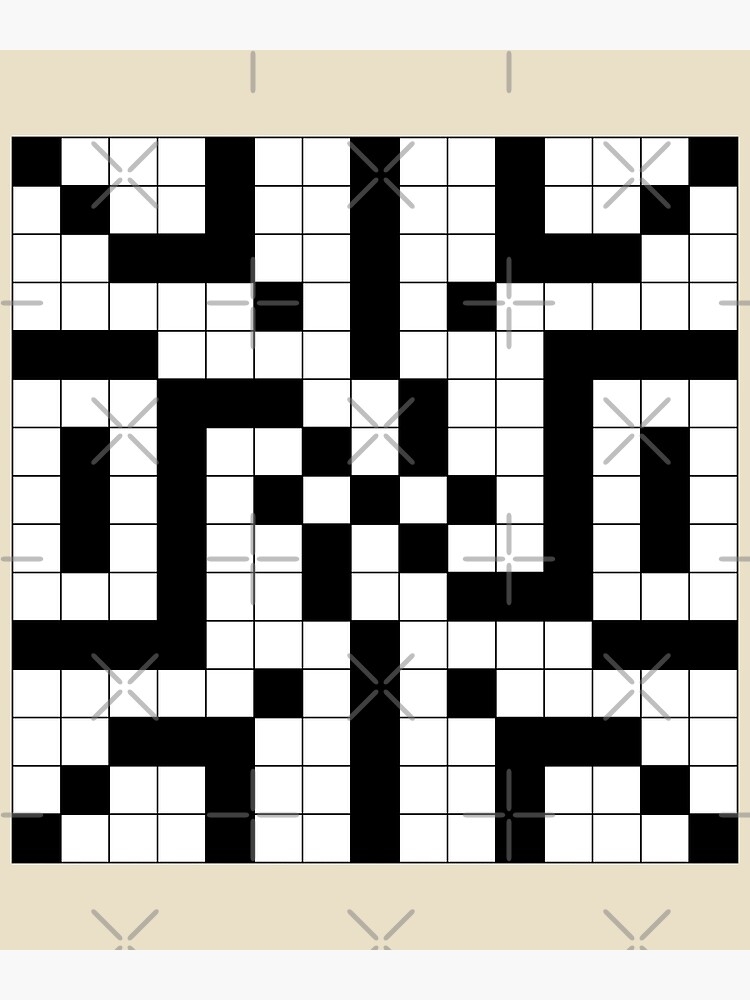  Choice Crossword Clue Poster For Sale By SGS Redbubble