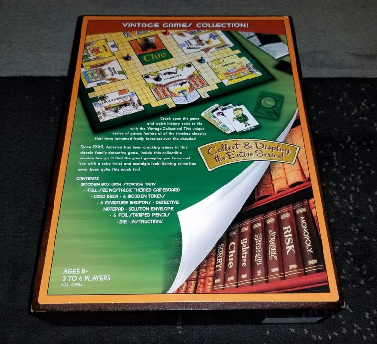 Clue Game Wooden Box