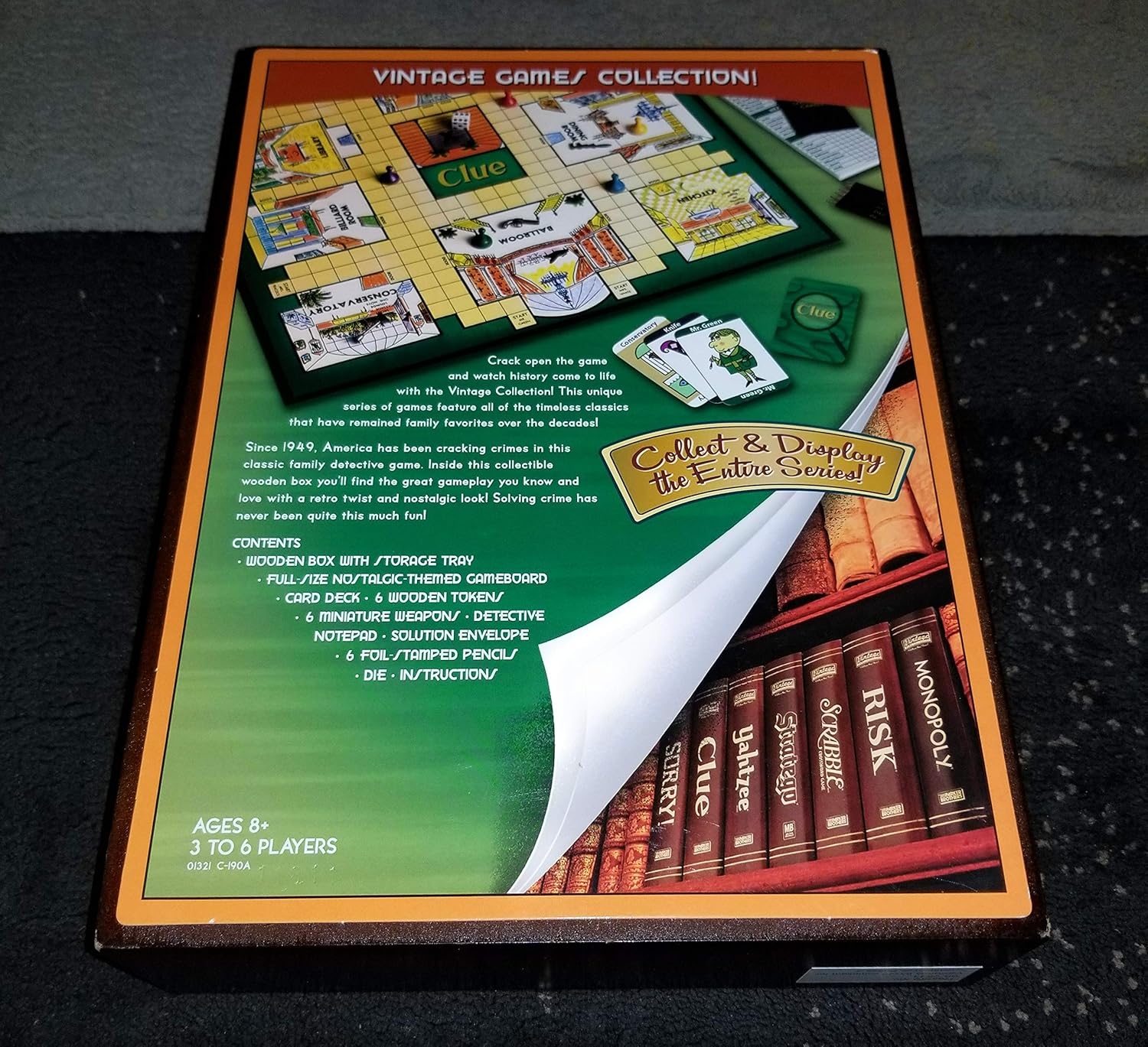 Clue Game Wooden Box