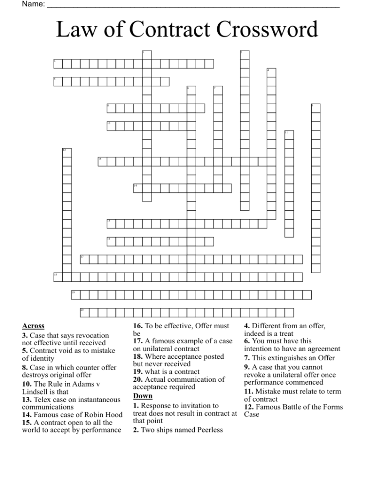 Crossword Clue In Agreement