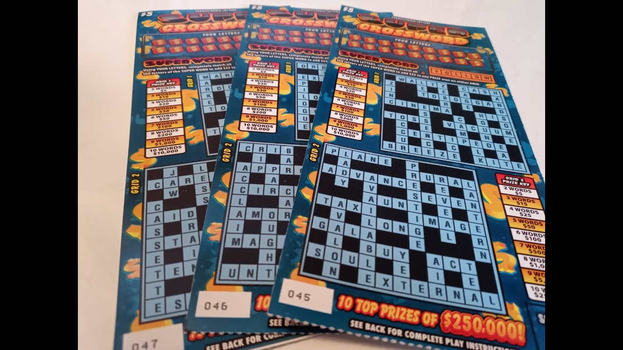 Crossword Friday 3x Of The 5 Super Crosswords PA Lottery Scratch