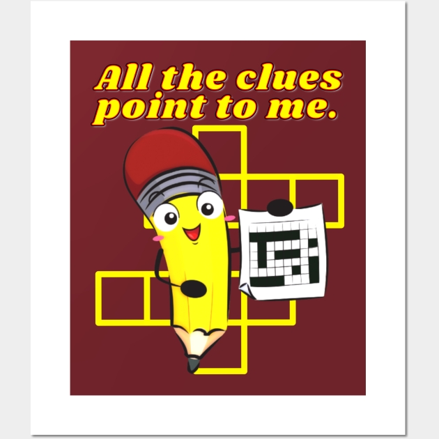 Crossword Puzzle Clues Funny Crossword Posters And Art Prints 