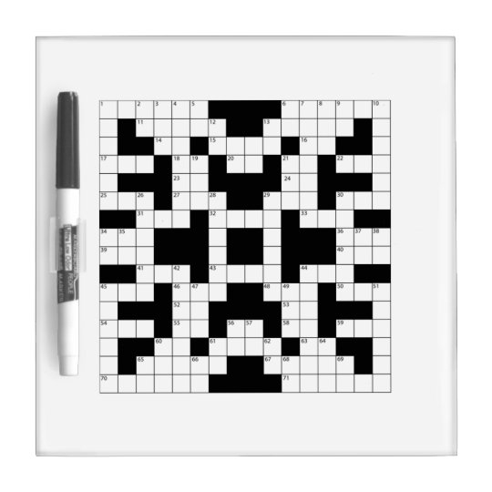 Crossword Puzzle Dry Erase Board Zazzle