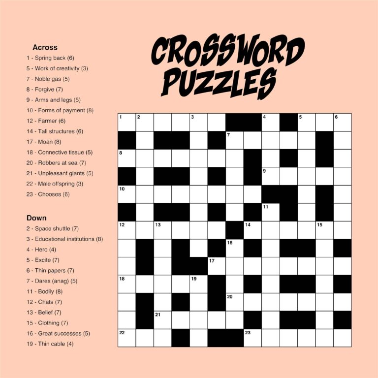 Crossword Puzzles Printable Hard