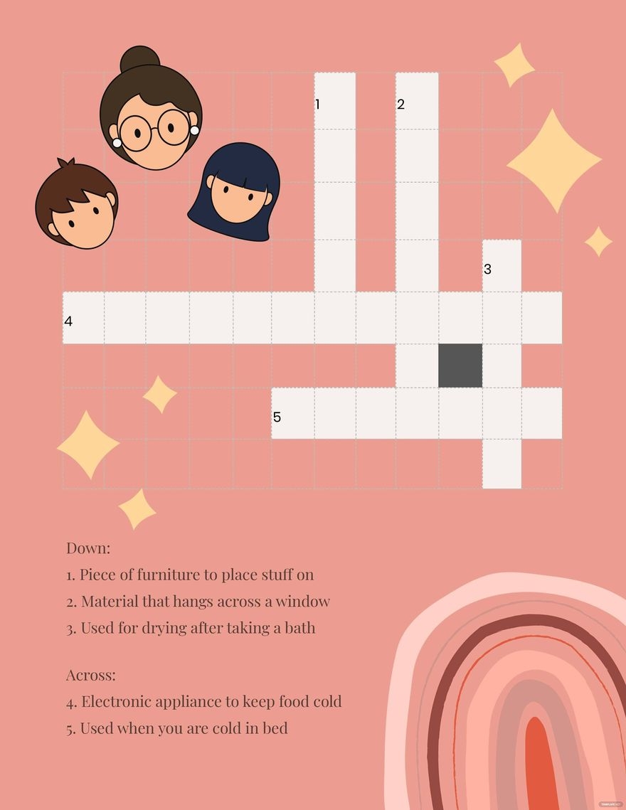 Crossword Templates In Word FREE Download Template