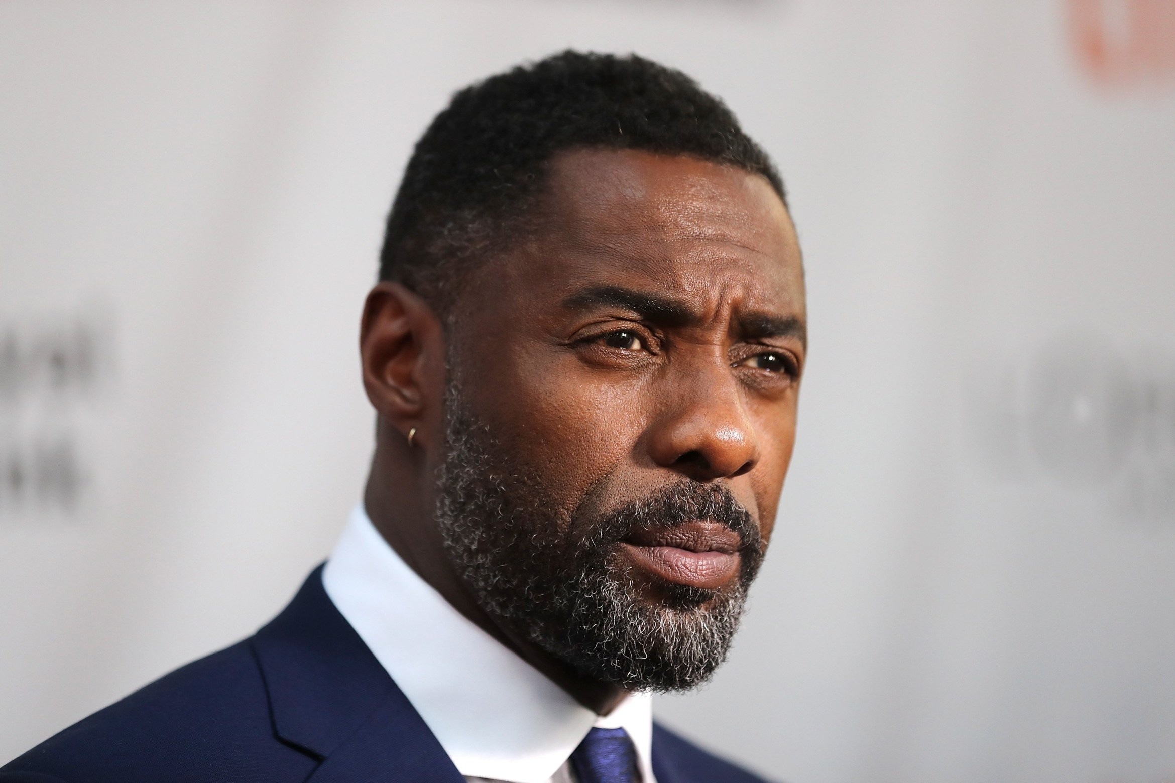 Download Face Beard English Actor Celebrity Idris Elba HD Wallpaper