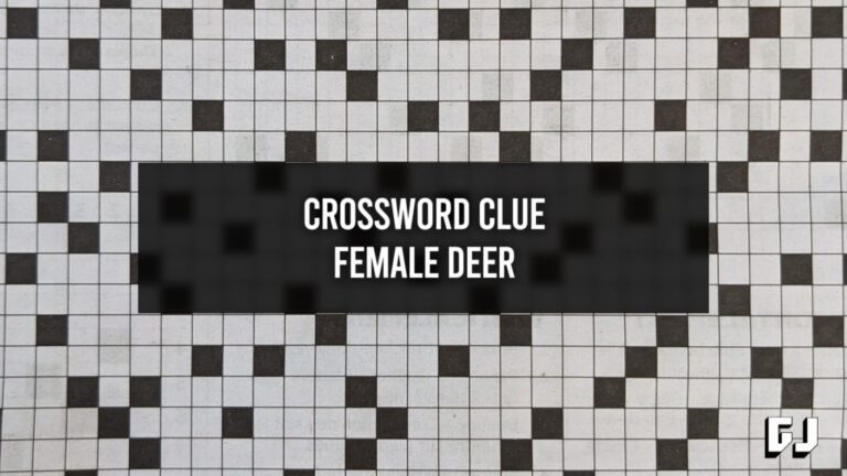 Female Deer Crossword Clue Gamer Journalist