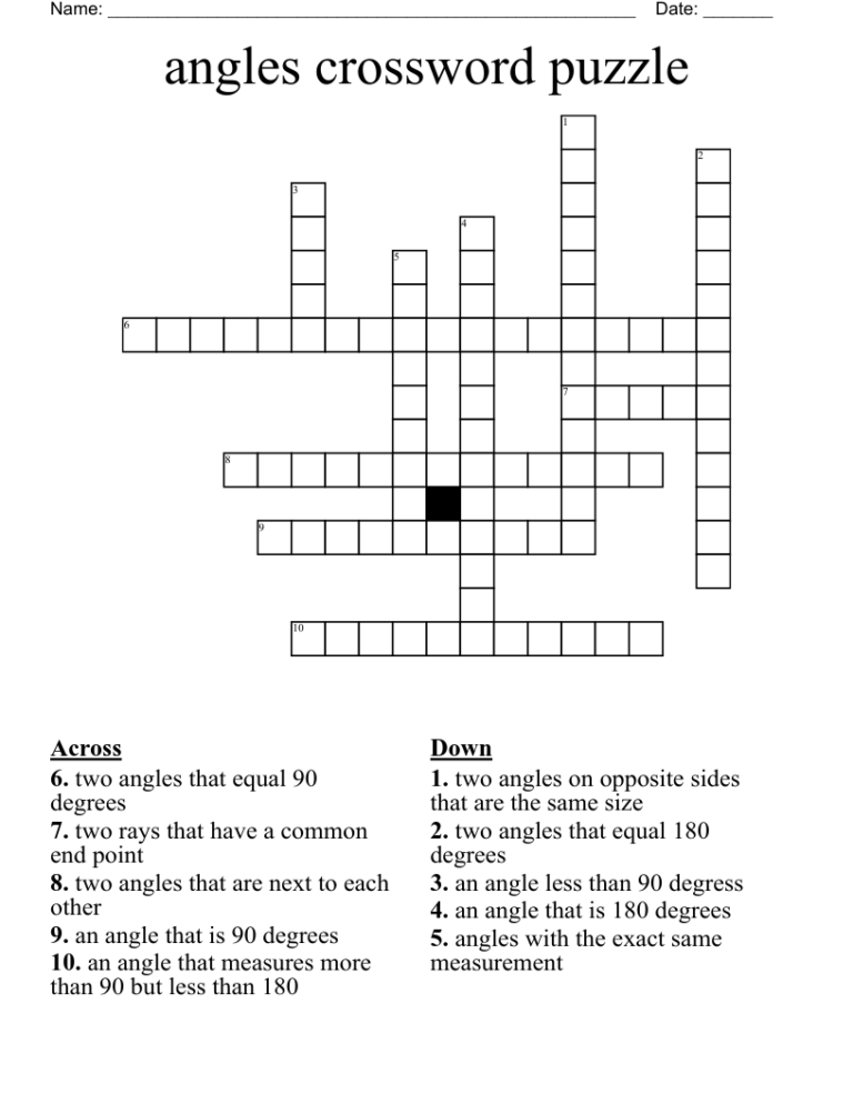 Figure With Equal Angles Nyt Crossword Prntbl concejomunicipaldechinu 